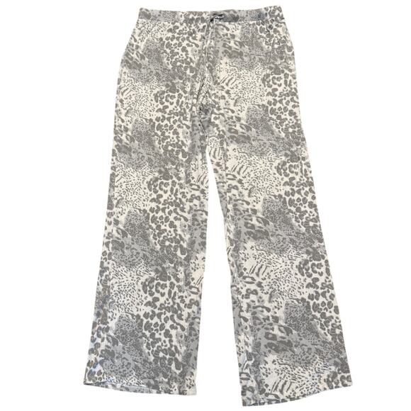 Honeydew White Gray Animal Print Stretch Lounge Pants Size Large - Picture 1 of 3